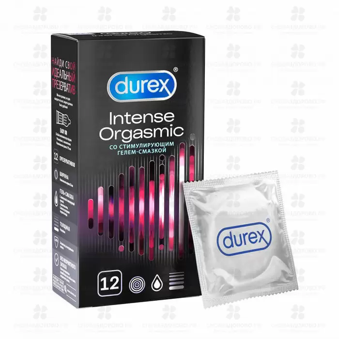 Презервативы Дюрекс Intense Orgasmic №12 рельефные со стимулирующим гелем-смазкой ✅ 37493/06175 | Сноваздорово.рф