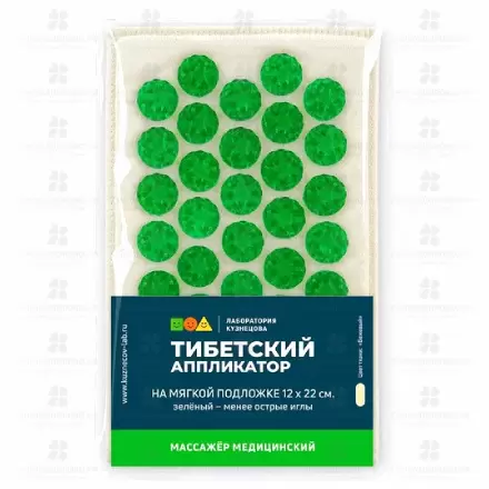 Аппликатор-массажер Тибетский (зеленый) для чувств. кожи 12х22 ✅ 31476/06319 | Сноваздорово.рф