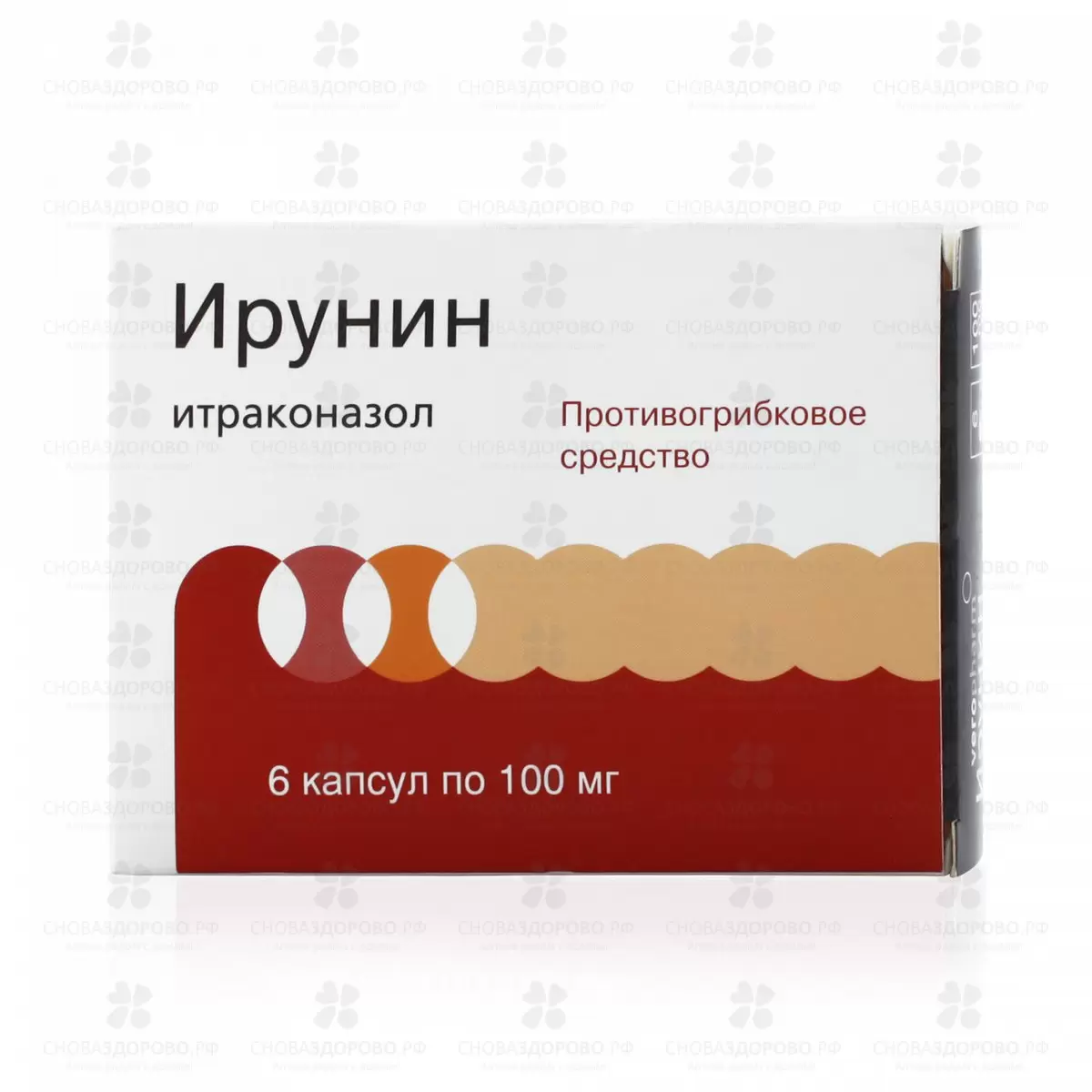 Ирунин капсулы 100мг №6 ✅ 09886/06086 | Сноваздорово.рф
