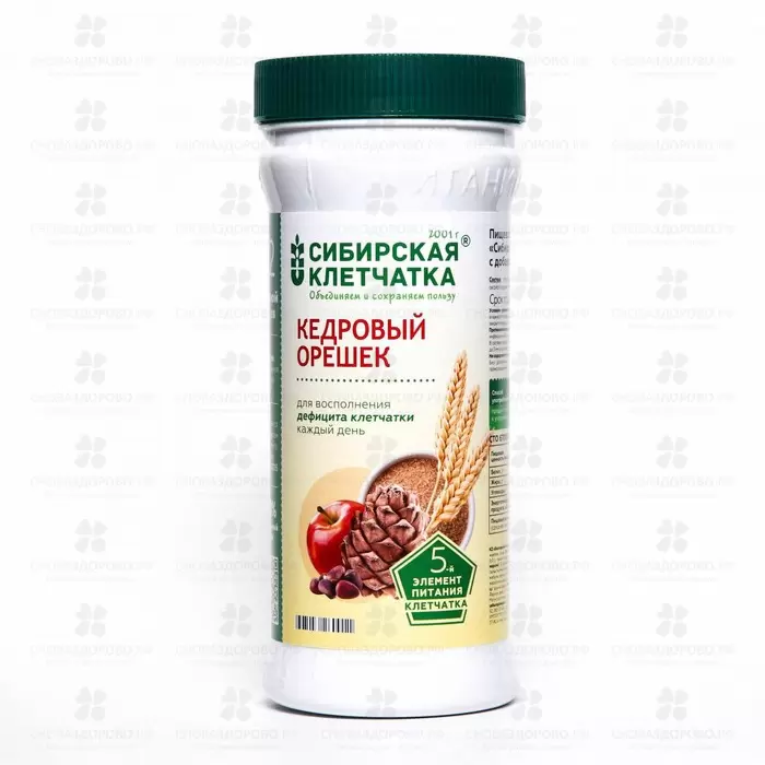 Клетчатка Сибирская Кедровый орешек 280г ✅ 34404/06970 | Сноваздорово.рф