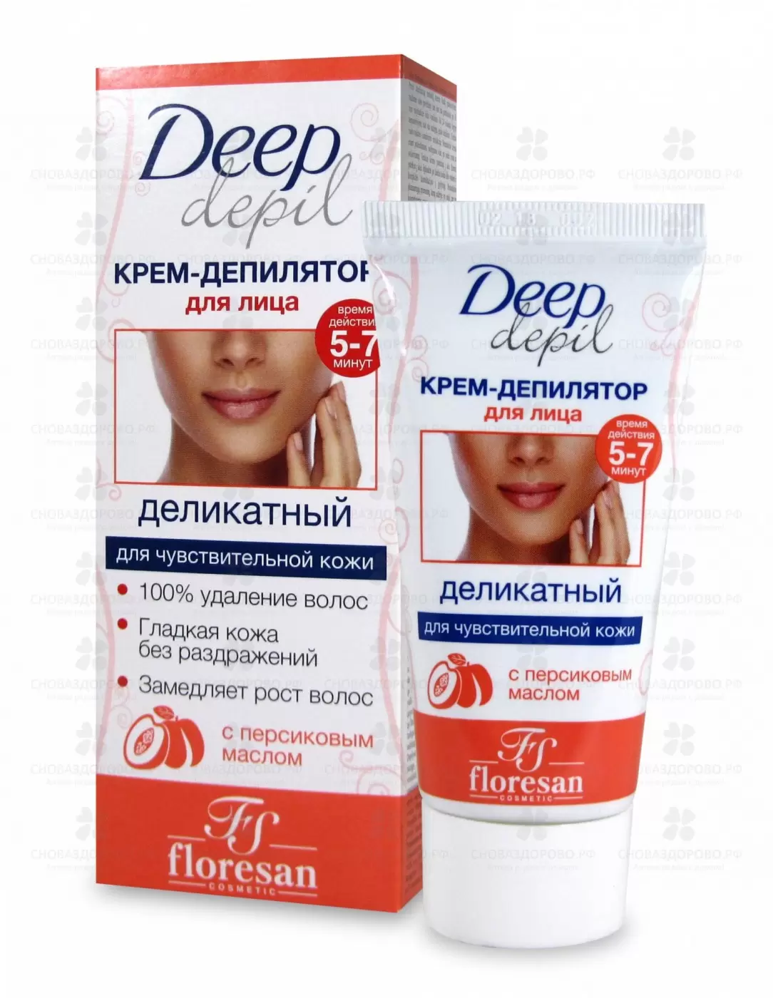 Флоресан Ф126 Крем-депилятор деликатный для лица 50мл ✅ 08016/06930 | Сноваздорово.рф
