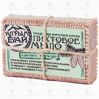 Алтын Бай Мыло натуральное ручной работы "Пихтовое" 80г ✅ 42734/09326 | Сноваздорово.рф