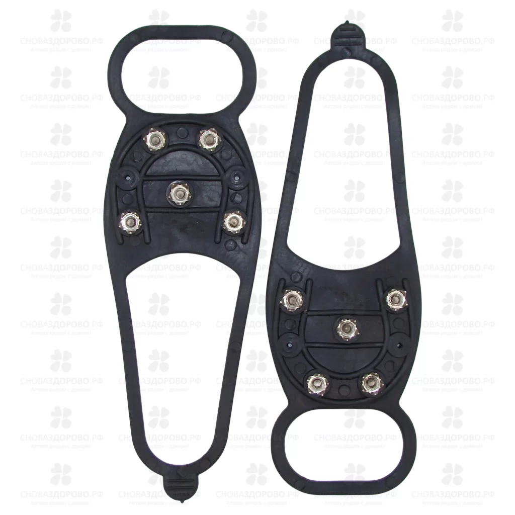 Антигололед "Подкова" 5 шипов-звездочек универсальный р.35-50см арт. ANPZ45 ✅ 33991/06449 | Сноваздорово.рф