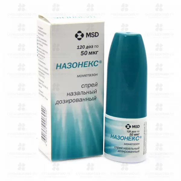 Назонекс спрей назальный дозированный 50мкг/доза 18г флакон с дозирующим устройством (120 доз) ✅ 09083/06618 | Сноваздорово.рф