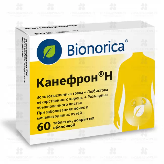 Канефрон Н таблетки покрытые оболочкой №60 ✅ 30720/06878 | Сноваздорово.рф