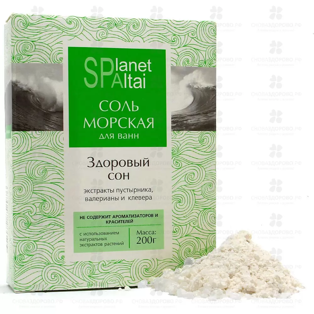 Соль морская Здоровый сон 200г ✅ 08808/06858 | Сноваздорово.рф
