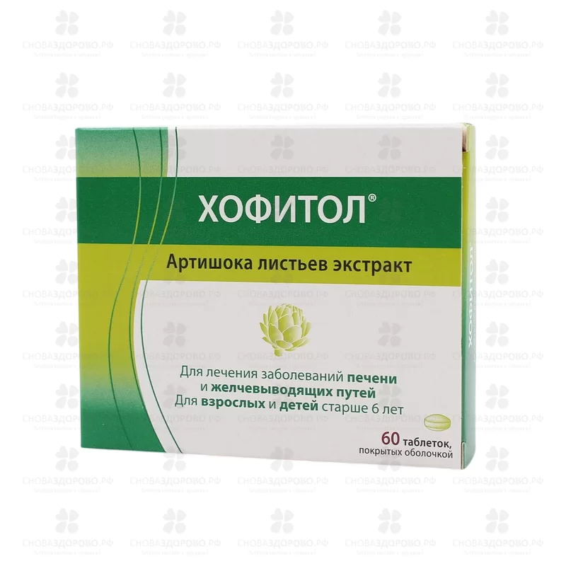 Хофитол таблетки покрытые оболочкой 200мг №60 ✅ 10498/07051 | Сноваздорово.рф