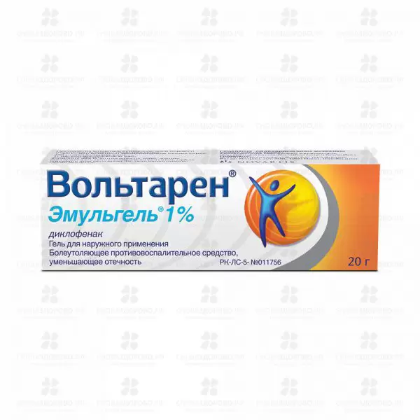Вольтарен Эмульгель гель для наружного применения 1% 20г ✅ 00623/06154 | Сноваздорово.рф