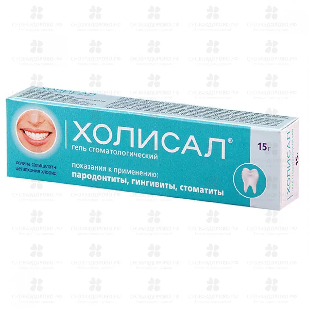 Холисал гель стоматологический 15г ✅ 24966/06112 | Сноваздорово.рф