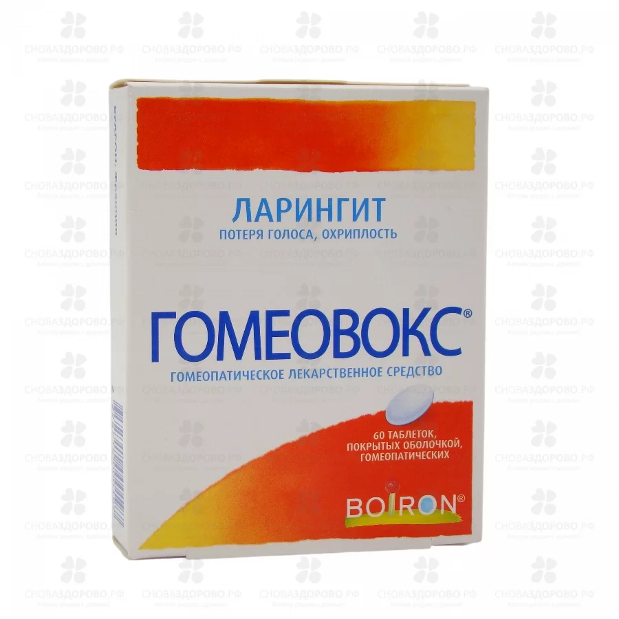 Гомеовокс таблетки покрытые оболочкой гомеопатические №60 ✅ 16759/06134 | Сноваздорово.рф