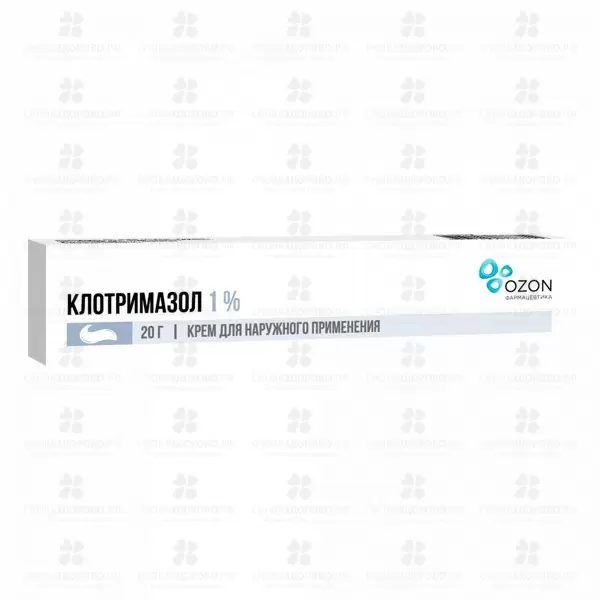 Клотримазол крем для наружного применения 1% 20г (Озон) ✅ 32254/06162 | Сноваздорово.рф