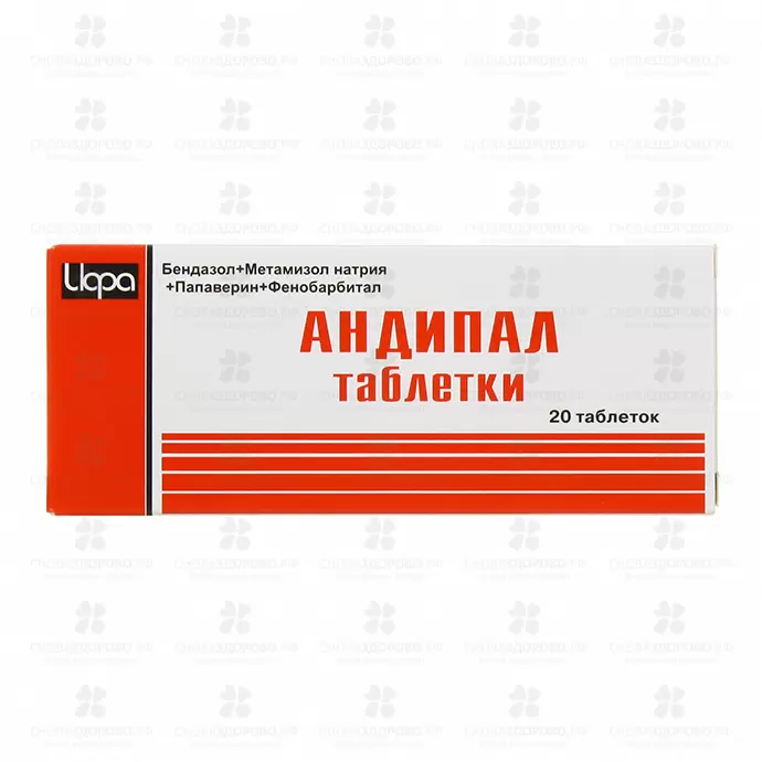 Андипал таблетки №20 ✅ 29183/06784 | Сноваздорово.рф