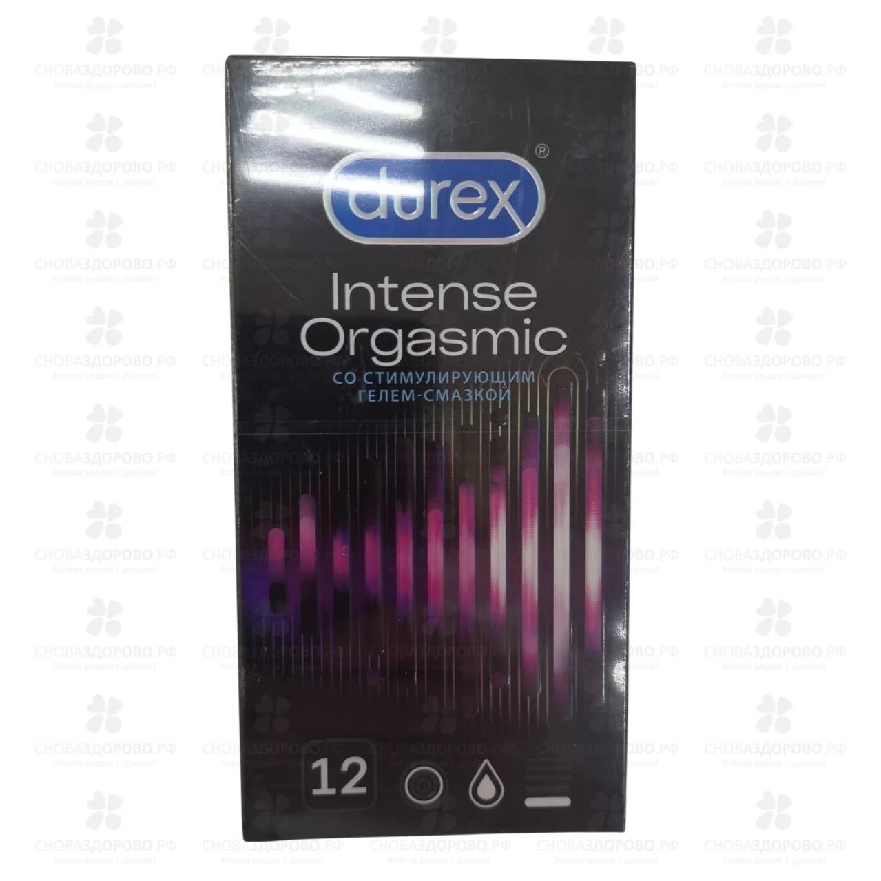 Презервативы Дюрекс Intense Orgasmic №12 рельефные со стимулирующим гелем-смазкой ✅ 37493/06175 | Сноваздорово.рф