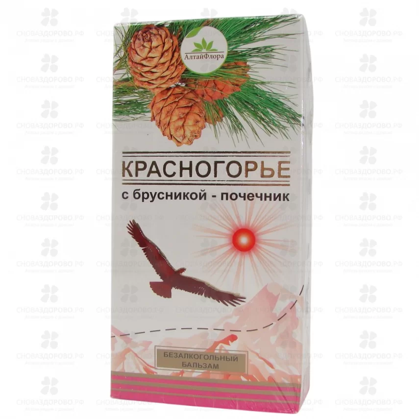 Бальзам Красногорье Почечник с Брусникой 250мл фл. безалкогольный ✅ 39570/06656 | Сноваздорово.рф