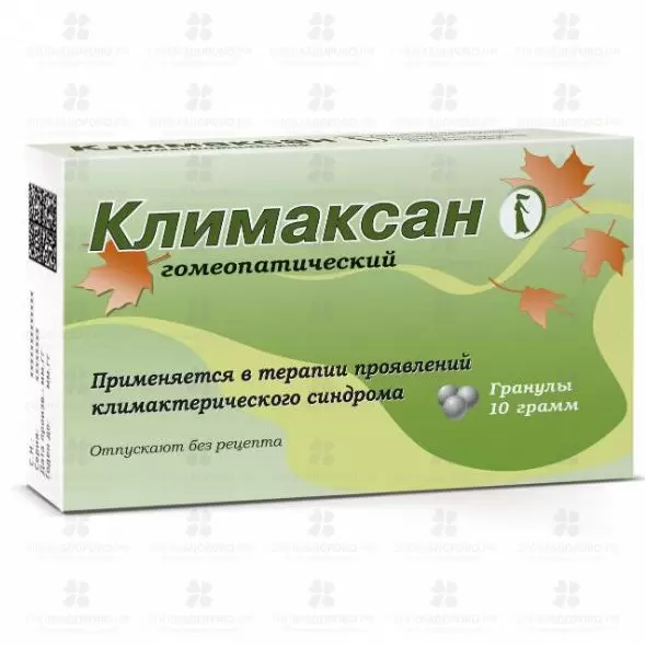 Климаксан Гомеопатический гранулы гомеопатические 10г уп./карт. ✅ 05505/06822 | Сноваздорово.рф