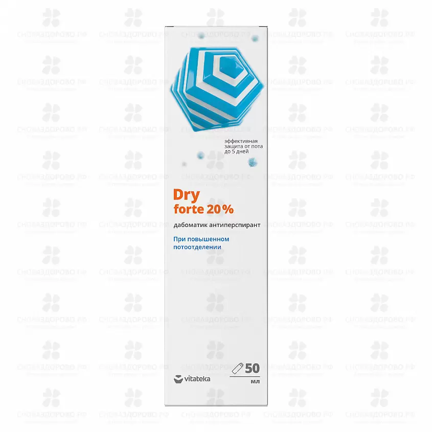 Витатека Драй Форте дабоматик 20% 50мл средство от обильного потоотделения ✅ 35058/06936 | Сноваздорово.рф