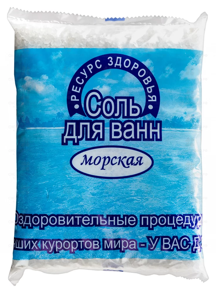 Соль морская природная 1кг (пакет п/э) ✅ 04607/07813 | Сноваздорово.рф