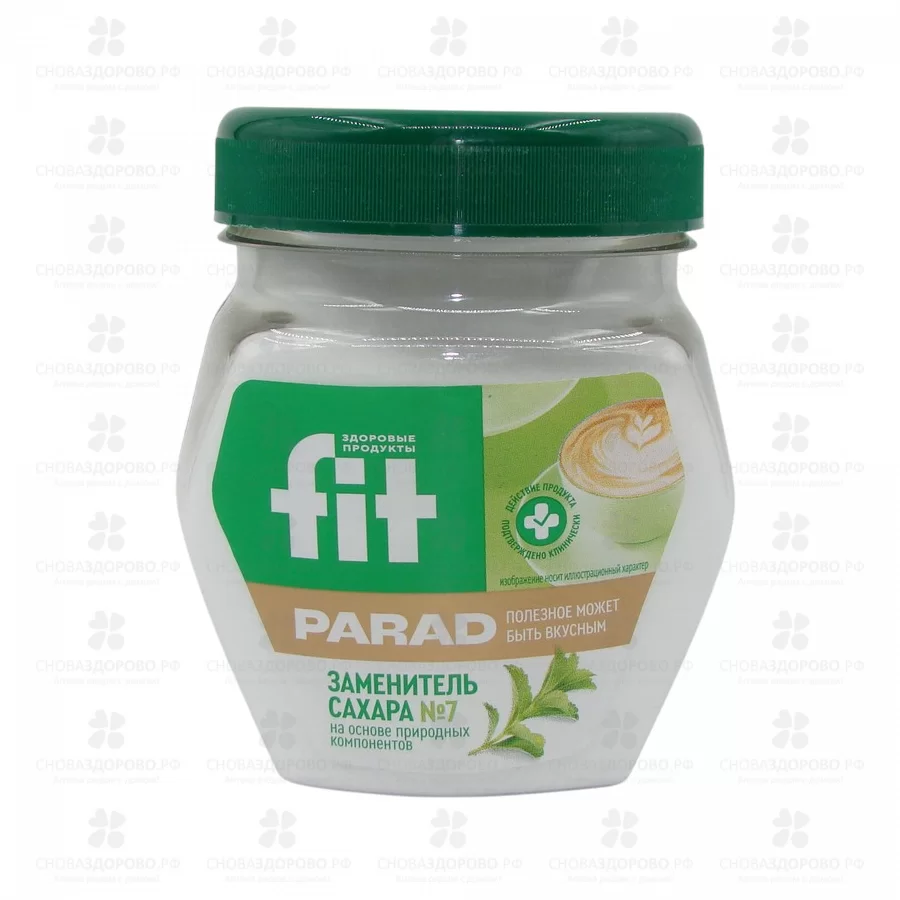 ФитПарад №7 Заменитель сахара банка 180г ✅ 27988/07656 | Сноваздорово.рф