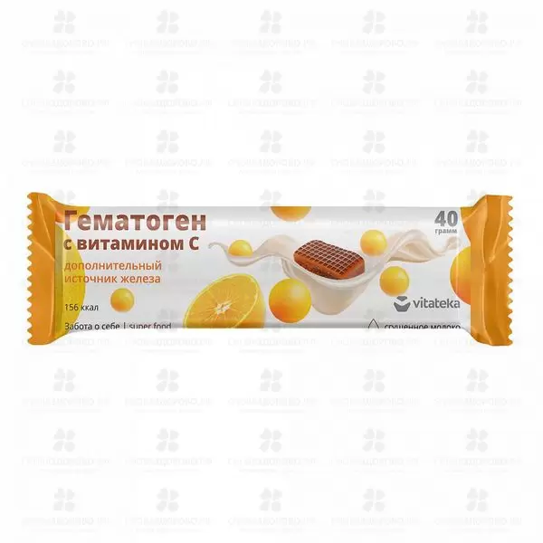 Витатека Гематоген с витамином С 40г (БАД) ✅ 40910/06419 | Сноваздорово.рф