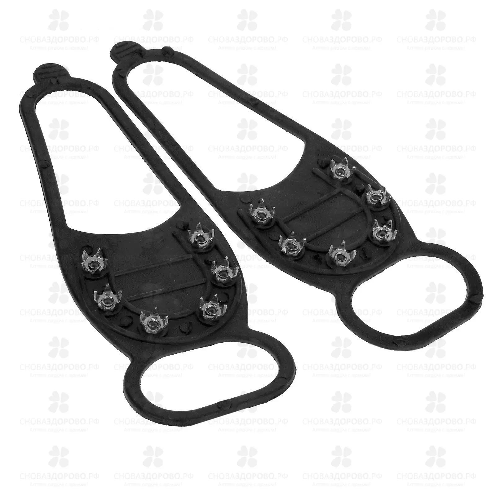 Антигололед "Подкова" 6 шипов-звездочек универсальный р.35-50 арт. ANPZ6 ✅ 28719/06449 | Сноваздорово.рф