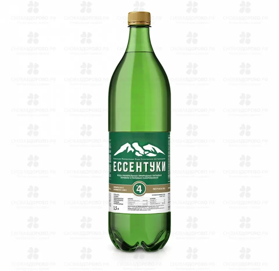 Вода минеральная Ессентуки №4 1,5л п/э ✅ 40650/09102 | Сноваздорово.рф
