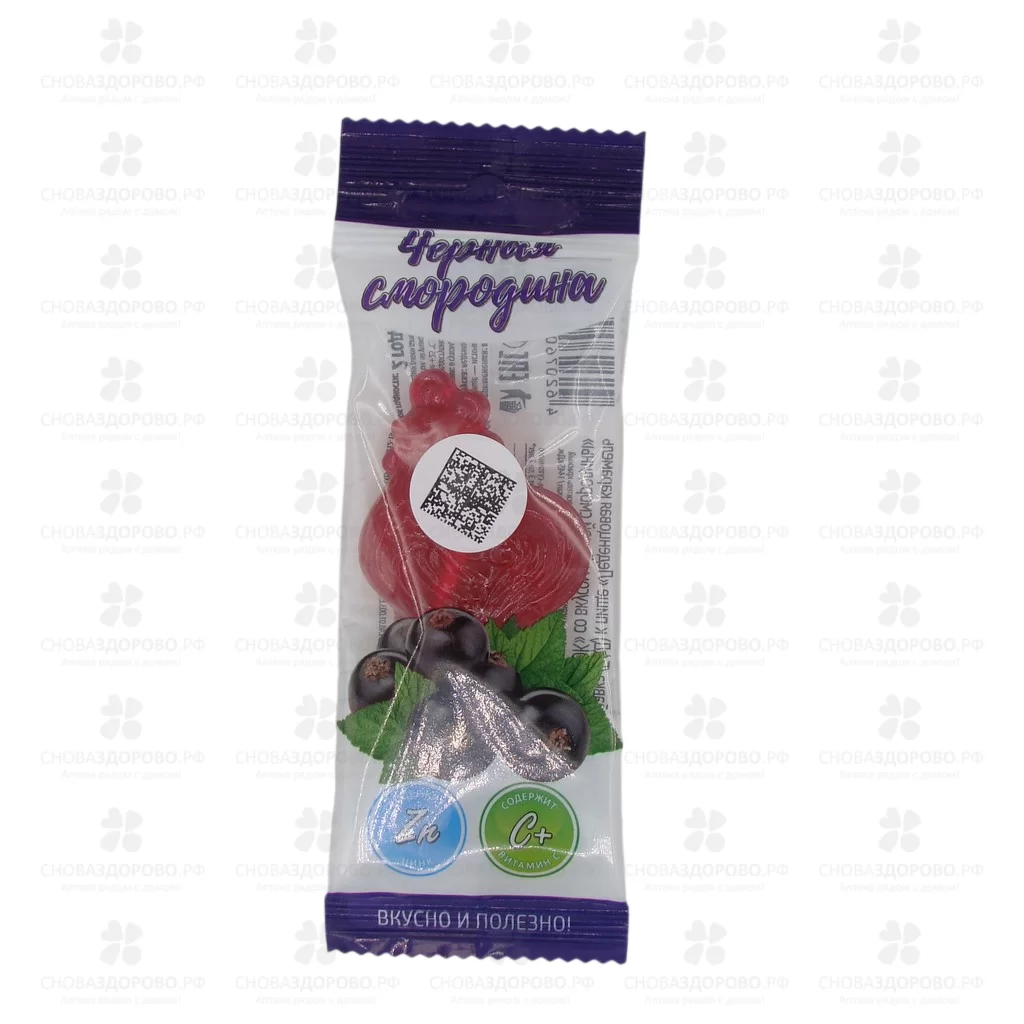Карамель леденцовая Петушок с Витамином С (черная смородина) 17г БАД ✅ 13836/06372 | Сноваздорово.рф