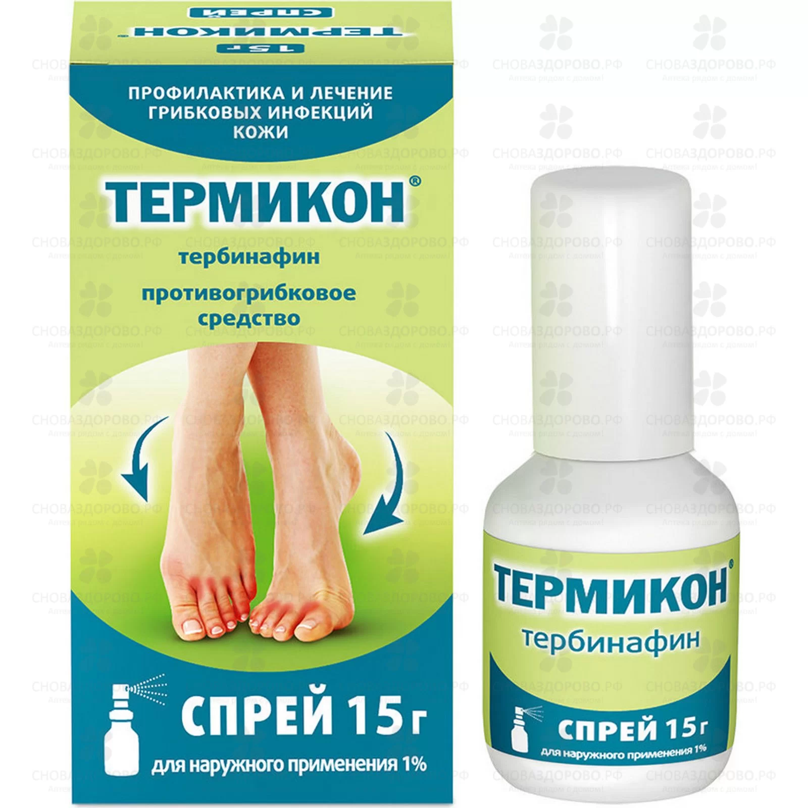 Термикон спрей для наружного применения 1% 15г ✅ 29657/06920 | Сноваздорово.рф