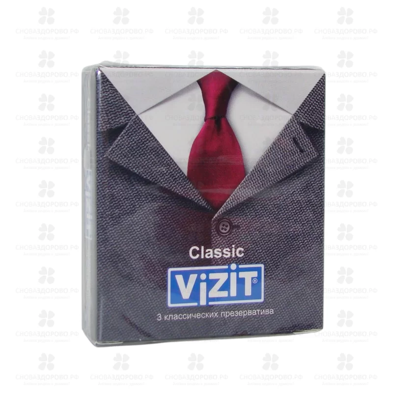 Презервативы ВИЗИТ Classic №3 классические ✅ 39998/06516 | Сноваздорово.рф