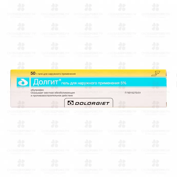 Долгит гель для наружного применения 5% 50г ✅ 12116/06761 | Сноваздорово.рф