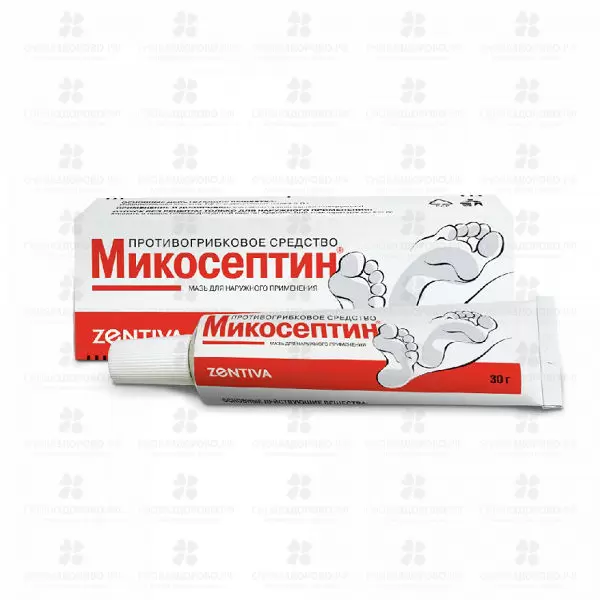 Микосептин мазь для наружного применения 30г ✅ 00064/06127 | Сноваздорово.рф