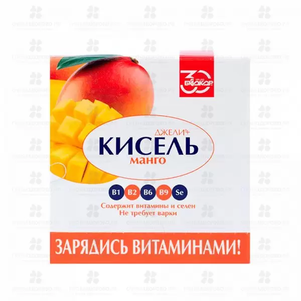 Кисель ДЖЕЛИ+ "Манго" 25г без сахара №5 (БАД) ✅ 36922/06721 | Сноваздорово.рф
