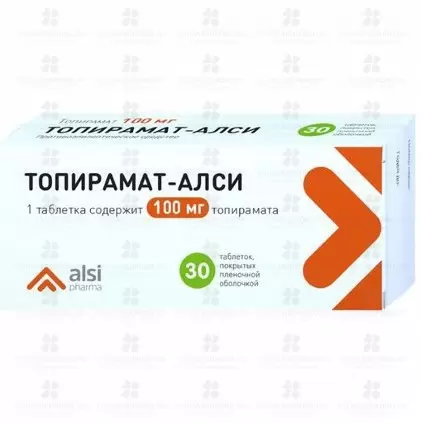 Топирамат-АЛСИ таблетки покрытые пленочной оболочкой 100мг №30 ✅ 26264/06230 | Сноваздорово.рф