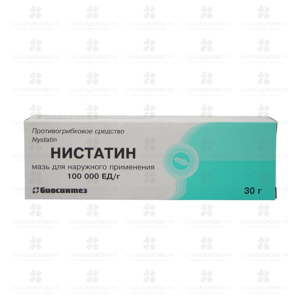 Нистатин мазь для наружного применения 100тысЕД/г 30г ✅ 04204/06053 | Сноваздорово.рф